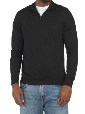 JASON WU Extrafine Merino Wool Quarter Zip Sweater